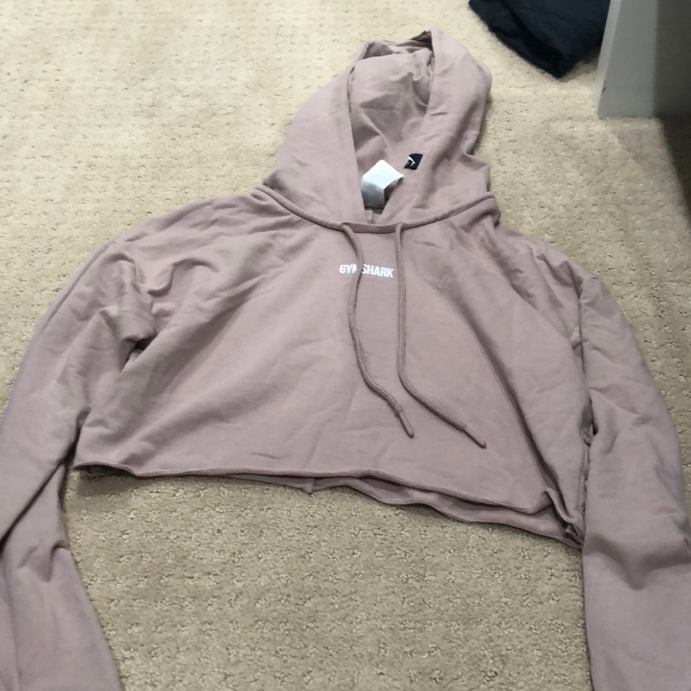 Gym shark crop sweatshirt